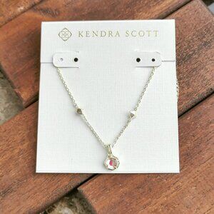 Kendra Scott Nola Necklace. Gold Dichroic Glass